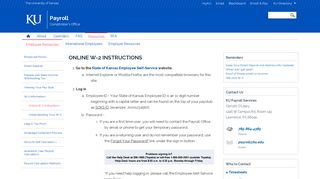 Online W-2 Instructions - <span class=