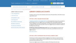 Library Cards & Accounts | Kansas City Public Library