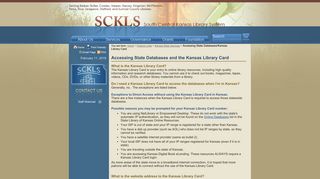 Kansas Library Card - South Central Kansas Library System