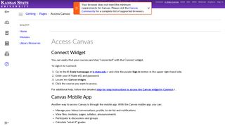 Access Canvas: Getting Started with Canvas - Student - K-State Canvas