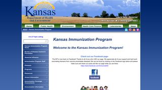 Kansas Department of Health and Environment - Immunization Program