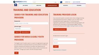 Training/Education - KansasWorks