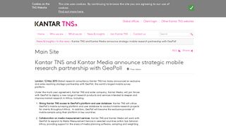 Kantar TNS and Kantar Media announce strategic mobile research ...