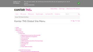 Kantar TNS Global Site Menu | Kantar TNS