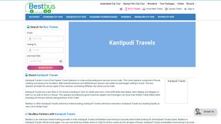 Kantipudi Travels Online Bus Tickets Booking - Kantipudi Travels ...