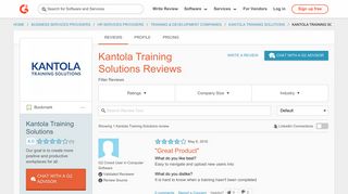 Kantola Training Solutions Reviews 2018 | G2 Crowd