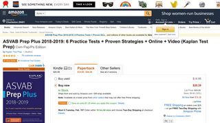 Amazon.com: ASVAB Prep Plus 2018-2019: 6 Practice Tests + ...