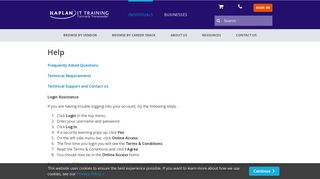Kaplan IT Training Login Help - Username and Password Recovery