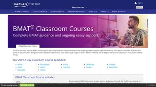 BMAT Classroom Courses in London and UK Cities | Kaplan