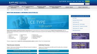 New York Insurance Continuing Education (CE) - Kaplan Financial