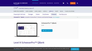 CFA Level 3 Question Bank (QBank) - Kaplan Schweser
