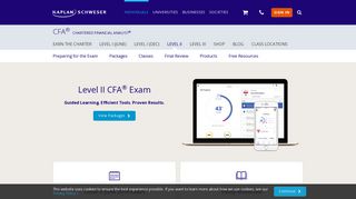 CFA Level 2 Exam Prep and Study Materials - Kaplan Schweser