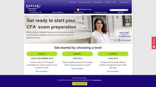 CFA Courses - Part-Time Chartered Financial Analyst Course | Kaplan ...