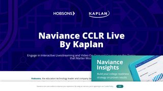 Naviance CCLR Live By Kaplan