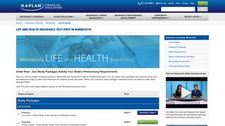 Life and Health Insurance Test Prep in Minnesota - Kaplan Financial