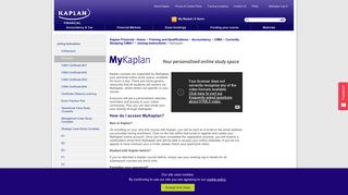 MyKaplan - Kaplan Financial