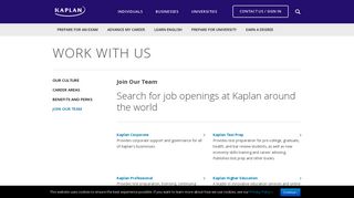 Join Our Team - Kaplan