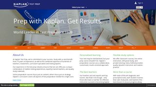 www.kaptestglobal.com | Prep with Kaplan. Get Results.