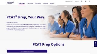 PCAT Prep Study Options | Kaplan Test Prep