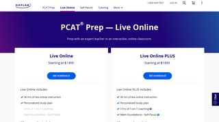 Online PCAT Prep Course Options | Kaplan Test Prep