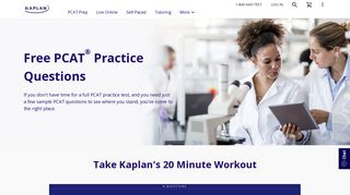 Free PCAT Practice Test & Questions | Kaplan Test Prep