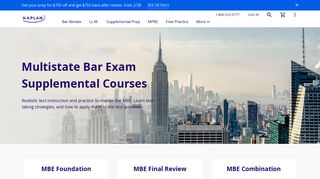 MBE Prep Course Options - Multistate Bar Exam | Kaplan Test Prep