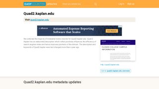Quad 2 Kaplan (Quad2.kaplan.edu) - Closed College Campus ...