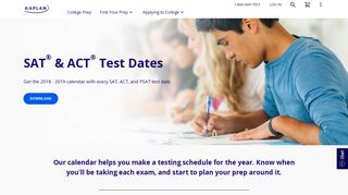 SAT & ACT Test Date Calendar | Kaplan Test Prep