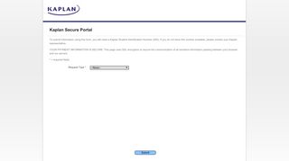 Kaplan Secure Portal