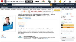 Kaplan Series 63 License Exam Manual and ... - Amazon.com