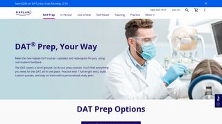 DAT Prep - Online Courses & Test Prep | Kaplan Test Prep