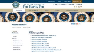 Website Login FAQ - Phi Kappa Phi
