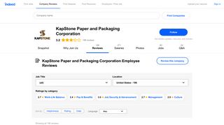 Working at KapStone Paper and Packaging Corporation: 195 Reviews ...