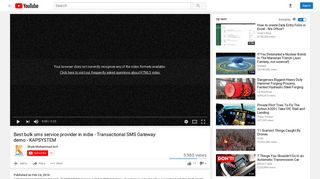 Transactional SMS Gateway demo - KAPSYSTEM - YouTube