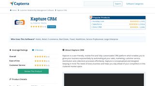 Kapture CRM Reviews and Pricing - 2019 - Capterra
