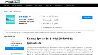Karamba - Bet Offers