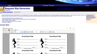 Request Slip Generator - Generate professional song request slips ...