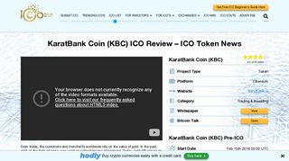 KaratBank Coin (KBC) ICO Review - ICO Token News