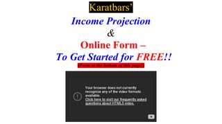 Karatbars - Income Projection & Signup Form!!