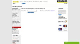 Forgot your password? - Karcher Outlet