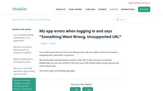 My app errors when logging in and says 