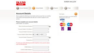 Account Details - Ikano Payments - Ikano Bank
