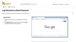 Log into Kareo or Reset Password - Kareo Help Center
