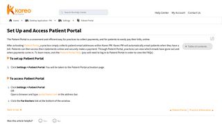 Set Up and Access Patient Portal - Kareo Help Center