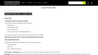 Plndr Gift Card and Promo Codes FAQ - Karmaloop.com