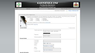 Welcome to Karnataka One online Registration