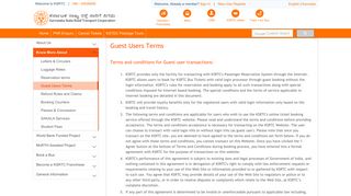 Guest Users Terms - KSRTC Official Website for Online Bus Ticket ...