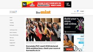 Karnataka PUC result 2018 declared: Girls outshine boys, check your ...