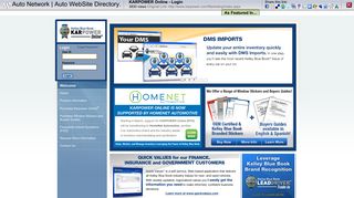 Auto Network | Auto WebSite Directory. | KARPOWER Online - Login