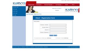 KARVY - Client Login